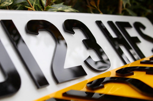 4D Acrylic Number Plates - Plates4